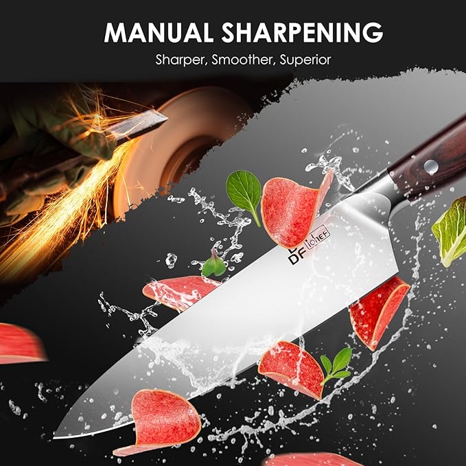 DDF iohEF Chef Knife Sharp Kitchen Knife 8 inch Japanese Stainless Steel - Image 5