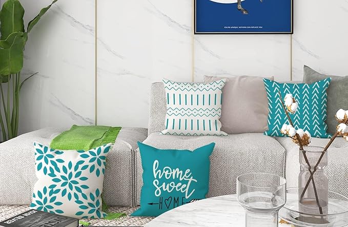 YCOLL Pillow Covers 20x20 Set of 4, Modern Sofa Throw Pillow Cover, Decorative - Image 6