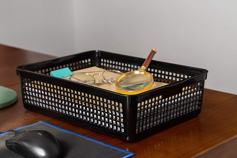 Aebeky A4 Size Plastic Paper Storage Trays,Desktop File Organizer Baskets,6-P...
