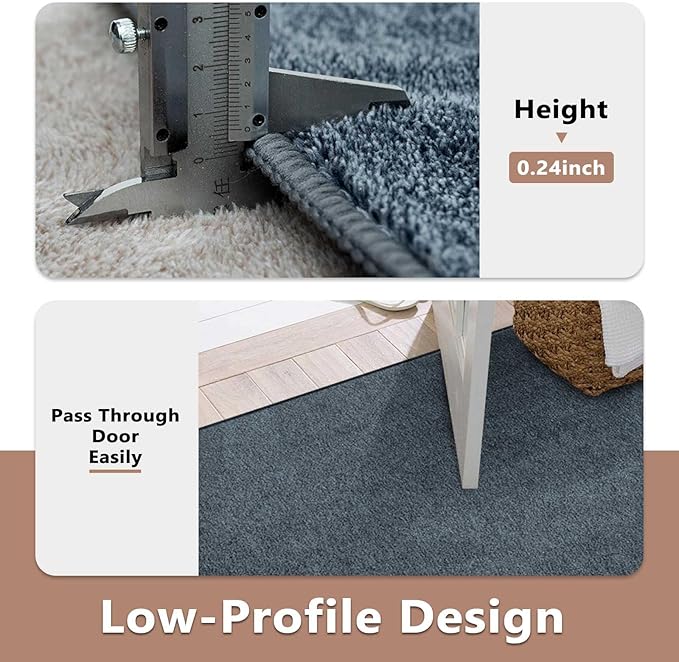 FinRèc Low Pile 6x9 Washable Area Rugs - Image 6