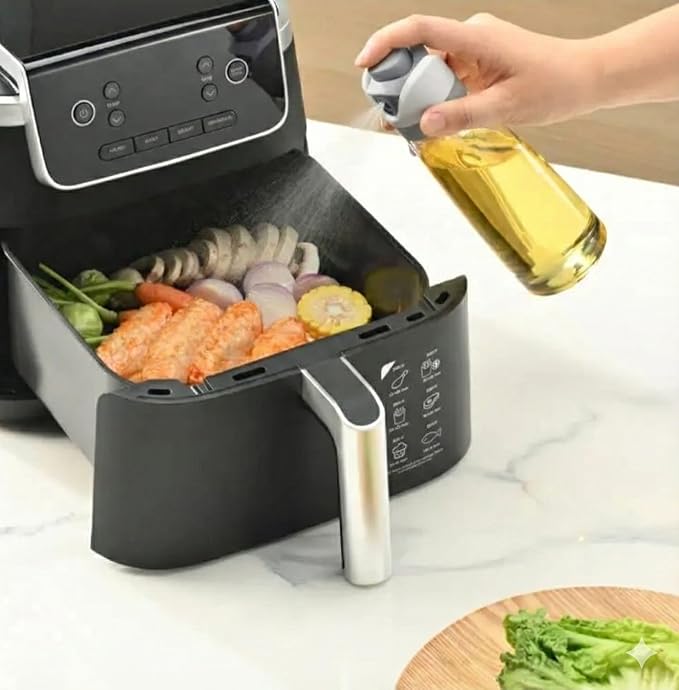 Oil control Dispenser Bottle, Spray & Pour 2-in-1, Precision Olive Oil Sprayer - Image 2