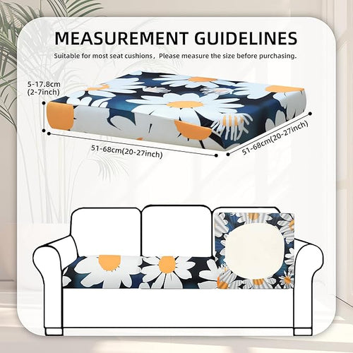8Pcs Stretch Patio Cushion Covers, Outdoor Couch Covers Replacement, Outdoor - Image 2