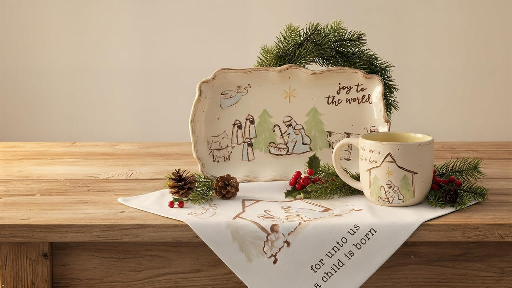 Mud Pie Nativity Cotton Towel, for, 26" x 16 1/2"