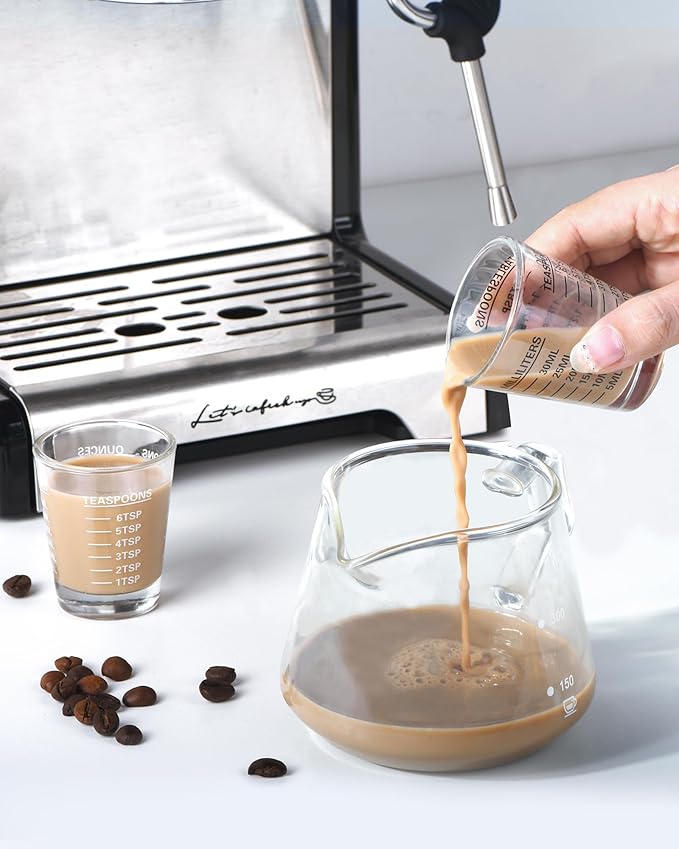 SAIAOKJ Shot Glasses Measuring Cup Set 6 Pack Espresso Shot Glasses Liquid - Image 5