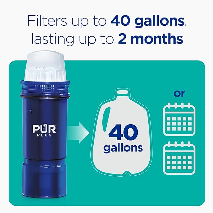 PUR Plus Lead Reducing Water Pitcher and Dispenser Replacement Filter, NSF & - Image 4