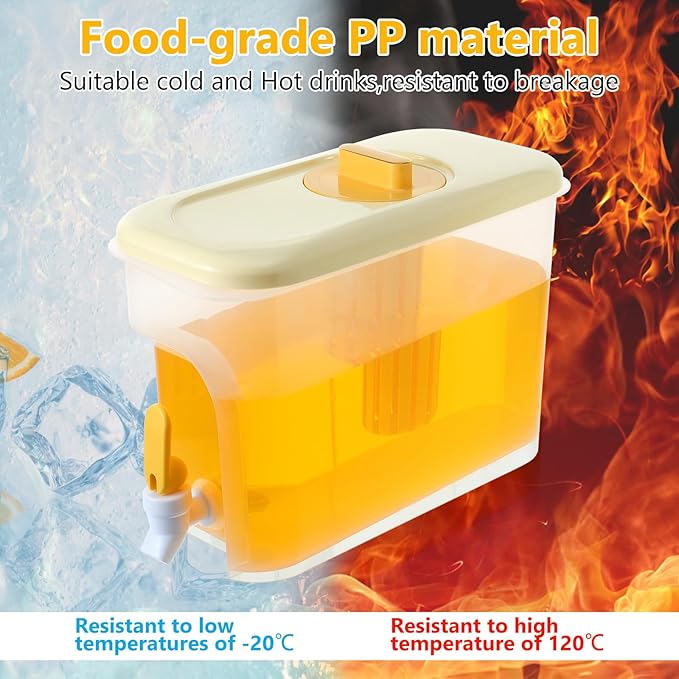 Drink Dispenser for Fridge 1 Gallon Beverage Liquid Drink Container - Image 7