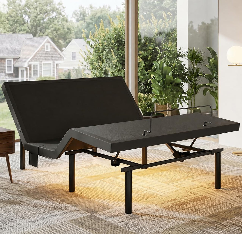 Marsail Adjustable Bed Frame Queen Electric Base, Head & Foot Incline