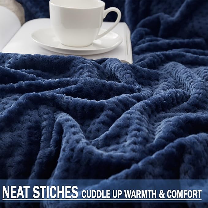Exclusivo Mezcla Fleece Bed Blanket Queen Size, Super Soft and Warm Blankets - Image 6