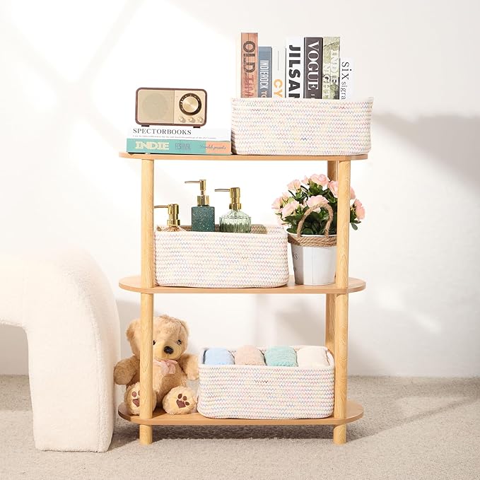 MiniArk Small Storage Baskets for Organizing | Closet Organizer Bins | Shelf - Image 6
