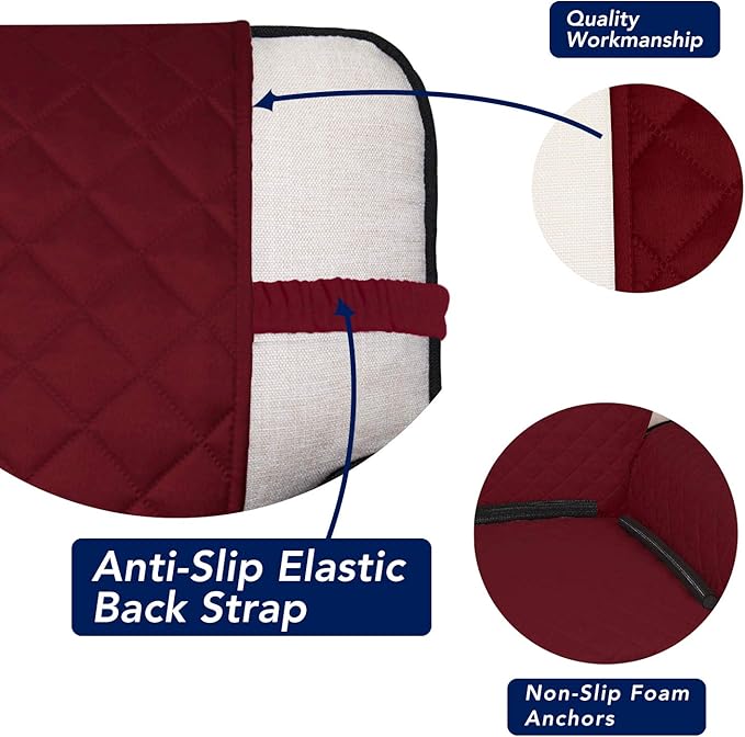PureFit Reversible Quilted Sofa Cover, Water Resistant Slipcover Furniture - Image 3