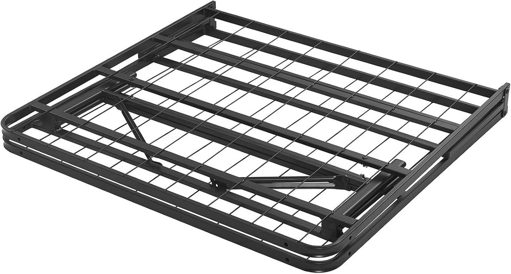 Modway Horizon Twin Bed Frame In Brown - Replaces Box Spring - Folding Metal ...