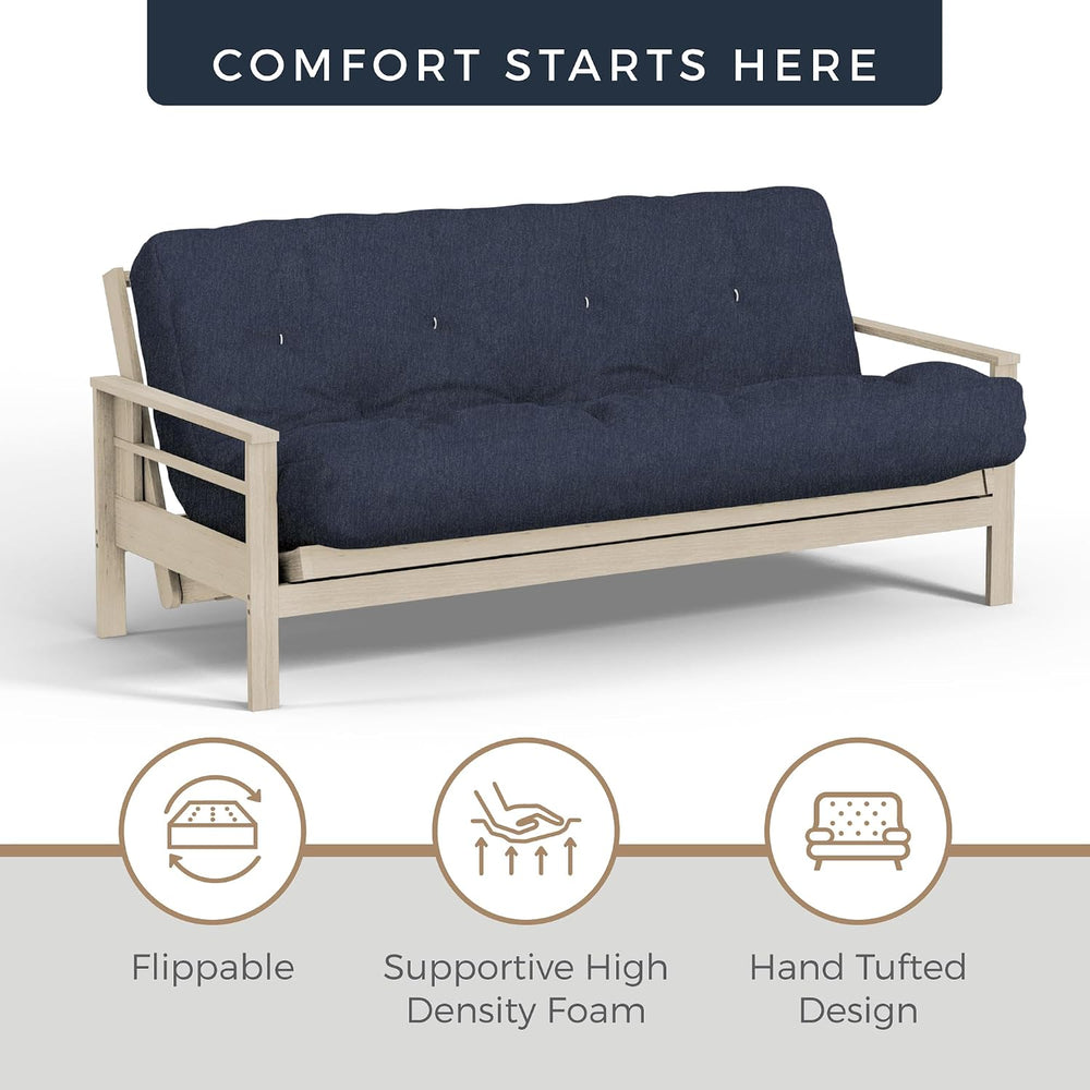 Loosh Home |10" Full Size Futon Sofa Bed Memory Foam Mattress - USA Made...