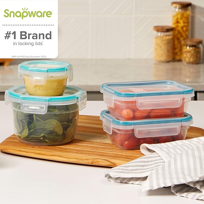 Snapware Plastic Total Solutions Food Storage Containers Set, Airtight & - Image 7