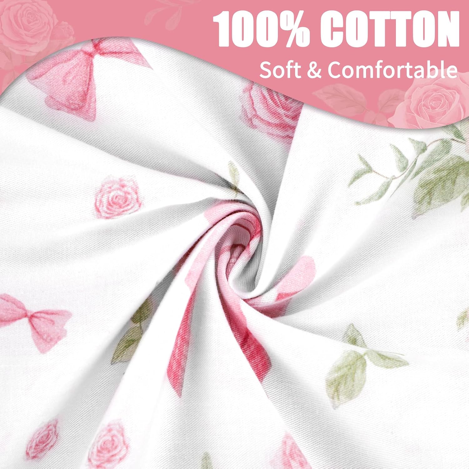 Baby Lounger Cover for Boys Girls, Infant Lounger Replacement Cover Cotton, Machine Washable, Pink Rose Cover Only