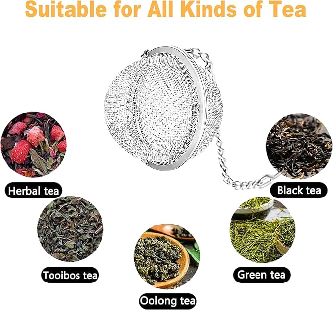 Tea Infuser 2 pcs TeaSanavie Tea Strainer Handmade Honey Bee & Spider Loose - Image 7