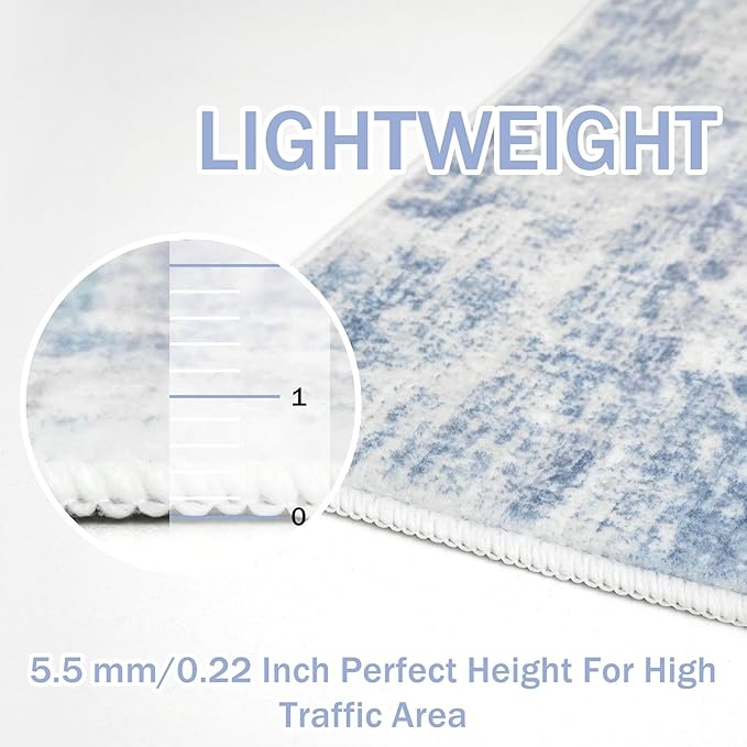IOHOUZE Abstract Runner Rug 3x14 Ft Washable Runners - Image 5