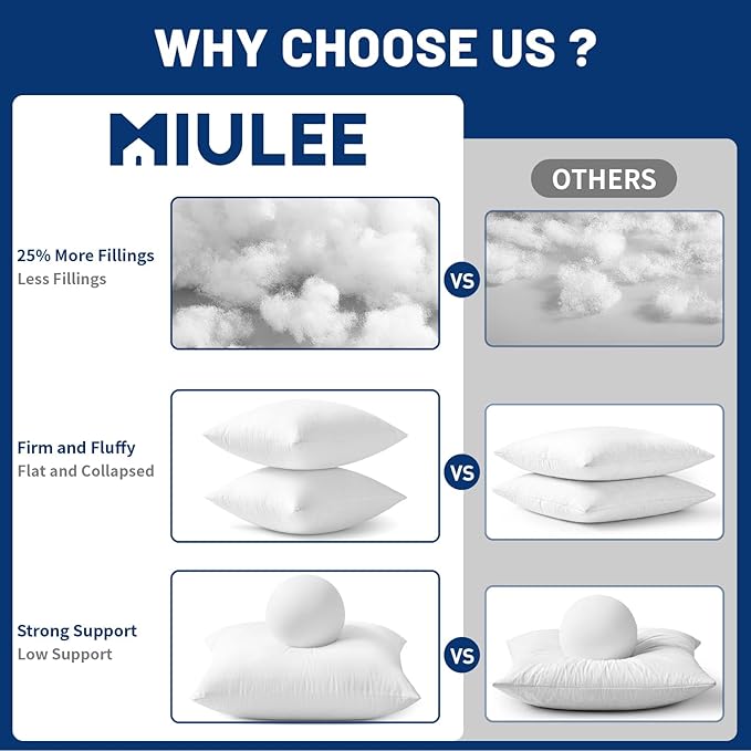 MIULEE 12x20 Pillow Inserts - Image 8
