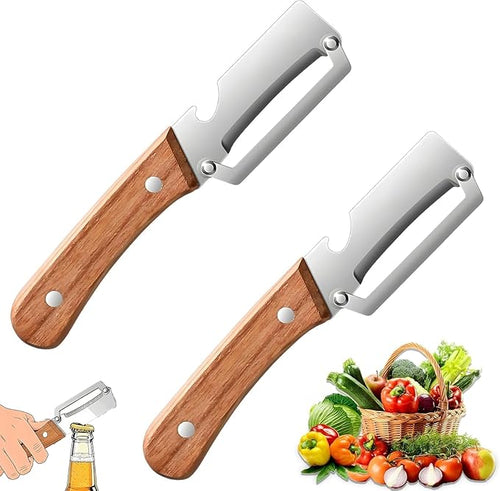2 Pack Multifunctional Vegetable Peeler, Stainless Steel Blade by Unknown