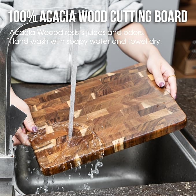 James.F End Grain Cutting Boards, Wooden Cutting Board