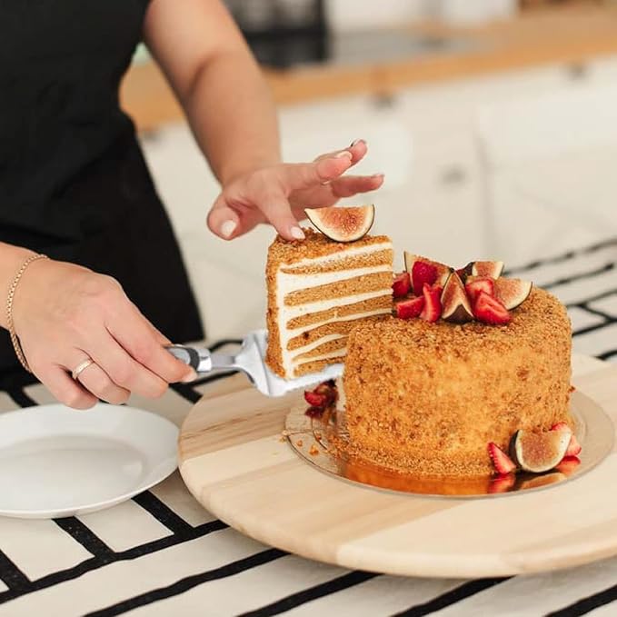 Pie Server Spatula and Cake Cutter Slicer, Stainless Steel Set - Image 6