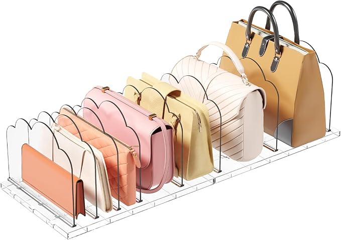 Lifewit Purse Organizer for Closet, Adjustable Clutch Purse Storage Organizer by Lifewit