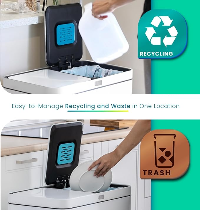 Home Zone Living 16 Gallon Kitchen Trash Can