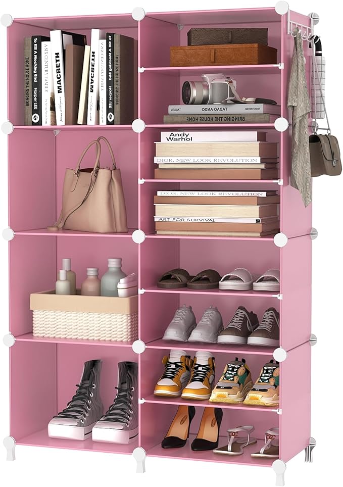 AWTATOS Closet Organizer 8 Cube Storage Shelves Clothes Organizers Closet