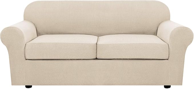 H.VERSAILTEX 3 Piece Stretch Sofa Covers by HVERSAILTEX