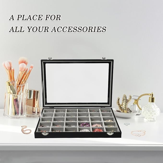 Stratalife Jewelry Organizer Earring Holder Jewelry Tray Earring Storage - Image 3