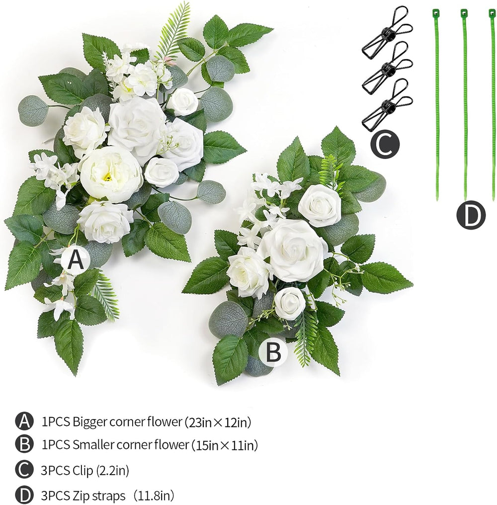 WEIERYUE(Pack of 2 Artificial Flowers Decorations, Wedding Flowers, Wedding, ...