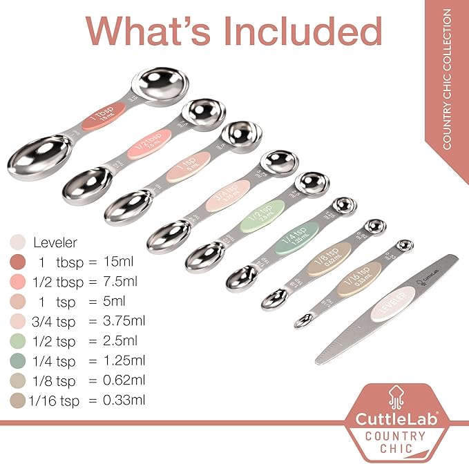 CuttleLab Magnetic Measuring Spoons Set - Image 3