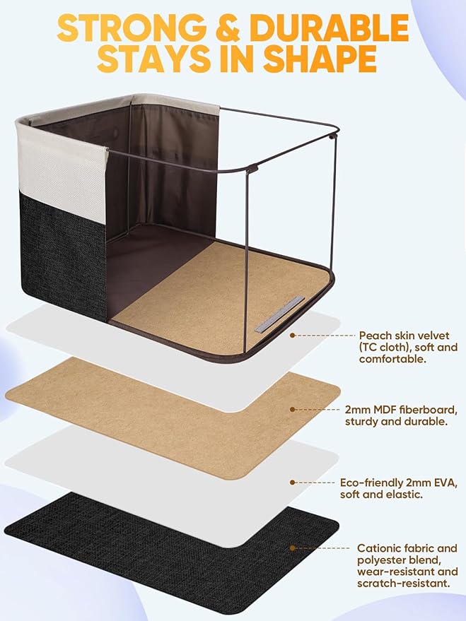 BALEINE 2 Pack Fabric Closet Storage Bins - Image 3