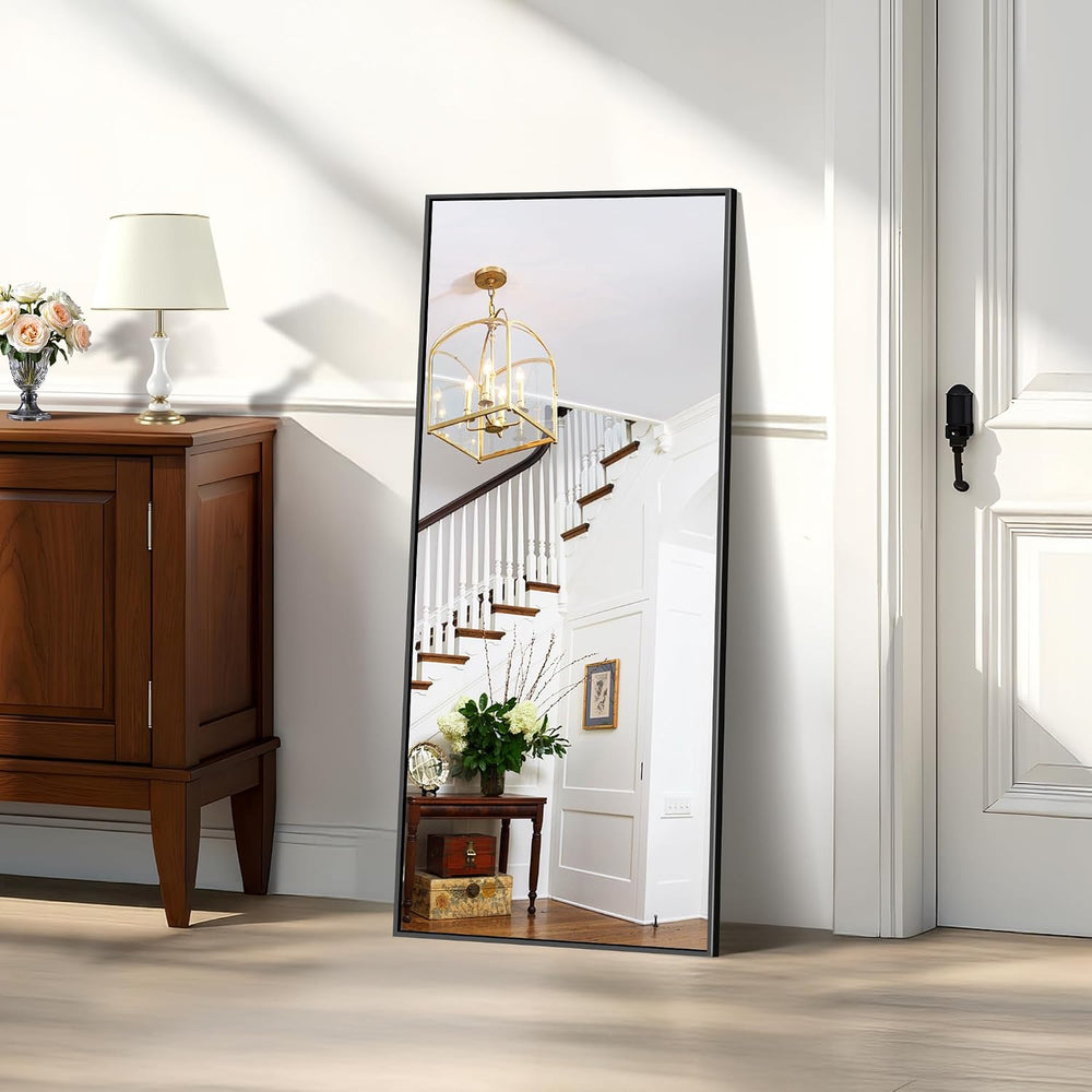 KOCUUY Black Mirror 20x48 Inch, Metal Framed Mirror for Bedroom, Modern Decor...