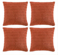 Fancy Homi 4 Packs Boho Burnt Orange Fall Decorative Throw Pillow Covers 24x24 by Fancy+Homi
