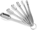 Accurate 18/8 Stainless Steel Measuring Spoons, Heavy Duty Good Handle Set of 6 by ALLWIN-HOUSEWARE