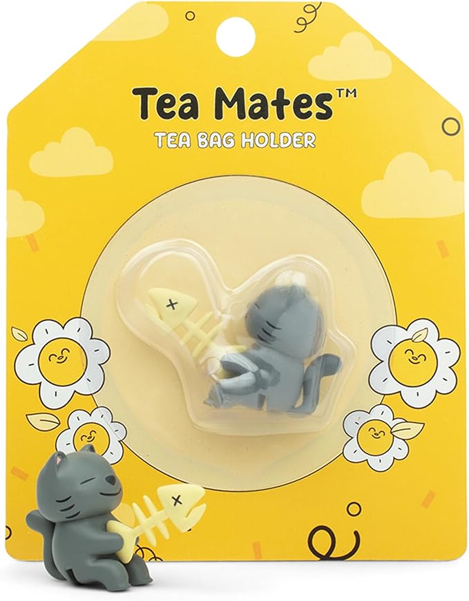 Tea Mates - 1pc Cute Fishing Cat - Tea Bag Holder and String Rest - Tea - Image 5