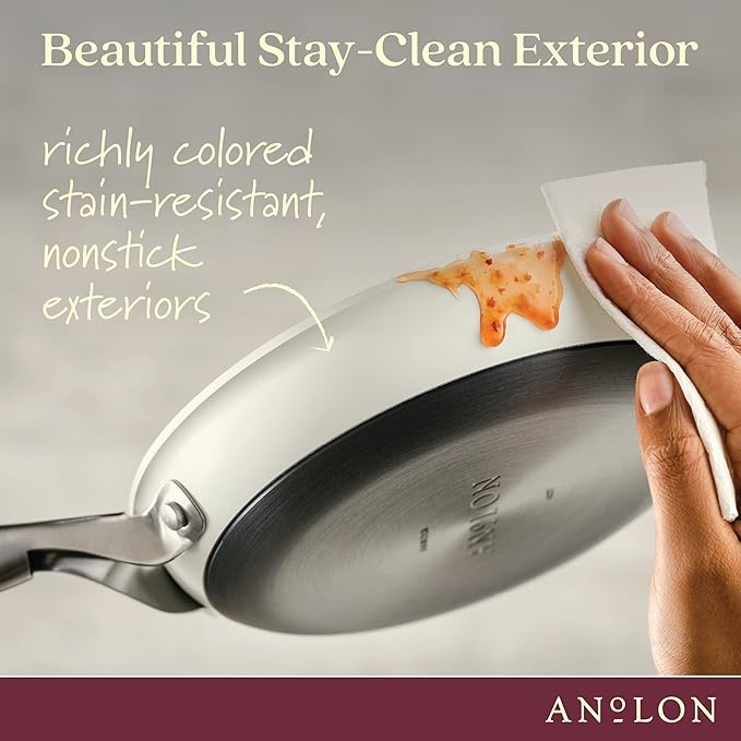 Anolon Achieve Hard Anodized Nonstick Frying Pan/Skillet, 8.25 Inch - Image 5