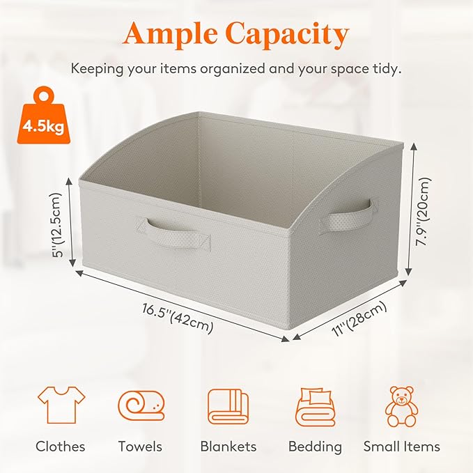 Lifewit Trapezoid Closet Storage Bins