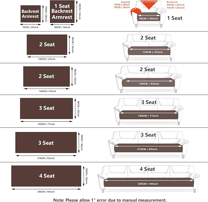 Velvet Couch Cover, Washable Sectional Sofa Cover, Anti Slip Sofa Slipcovers - Image 3
