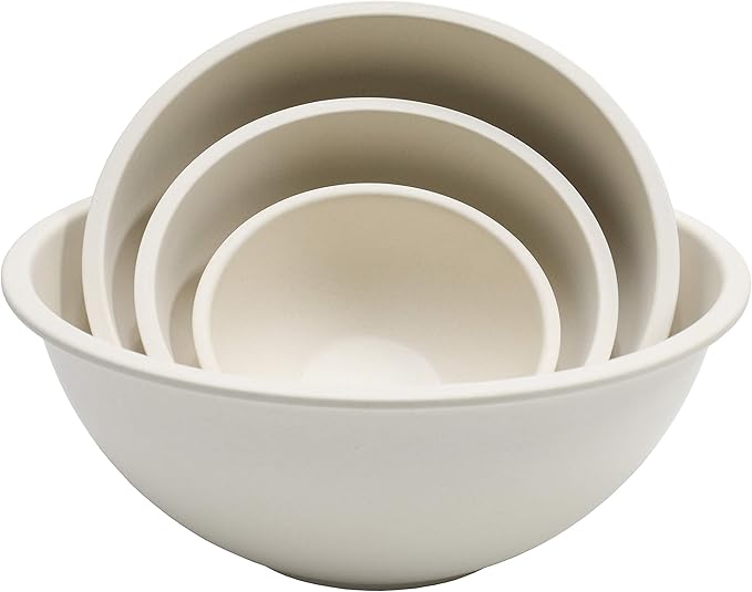 Chef Craft Eco Bamboo Fiber Mixing Bowl Set, 4 Piece by ChefCraft
