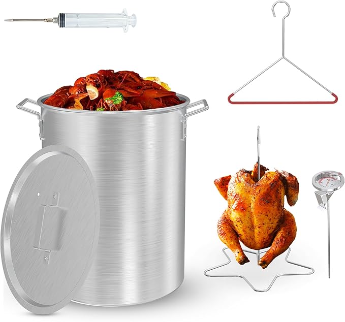 30 Qt Aluminium Stock Pot Kit – Turkey Fryer Pot by FireRiot