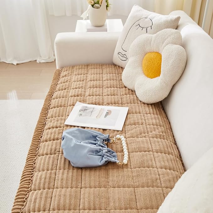 Couch Cover for Dogs Washable, Fuzzy Pet Couch Covers for 3 Cushion Sofa Pet - Image 6