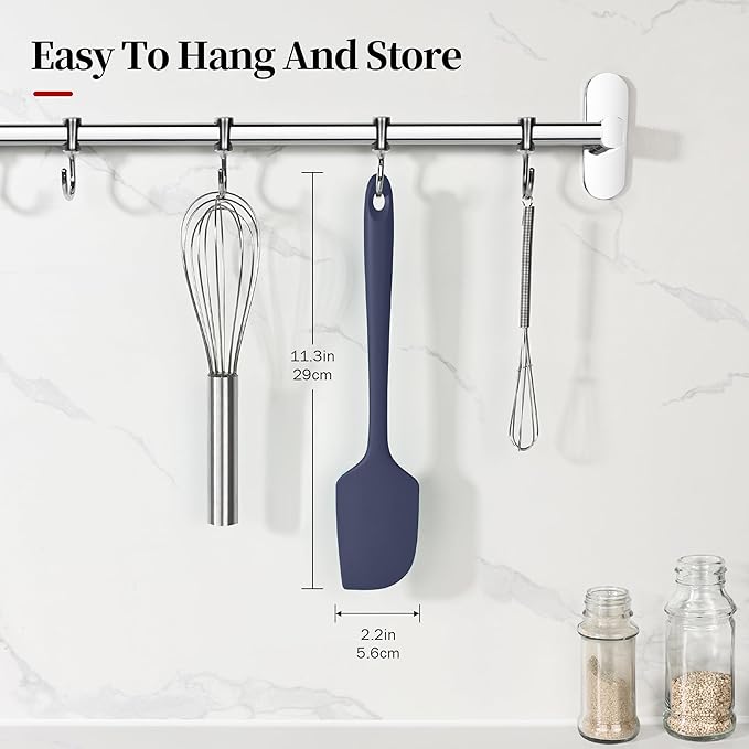 600ºF Heat Resistant Spatula, 11.34 inch High Heat Food Safe Semless Kitchen - Image 2