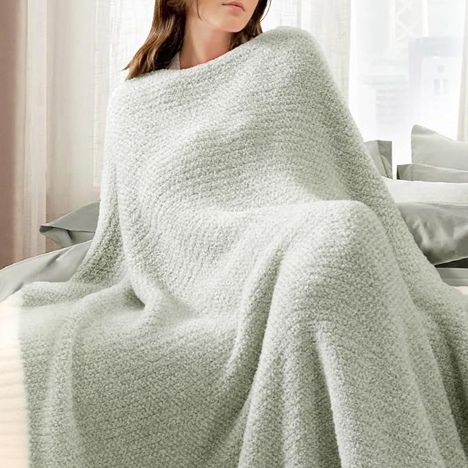 Snuggle Sac Heather Sage Green Blanket - Image 9