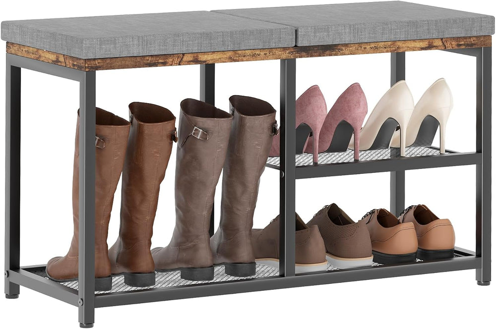Shoe Rack for Entryway, Freestanding Hidden Shoe Storage Organizer, Boot Shoe...