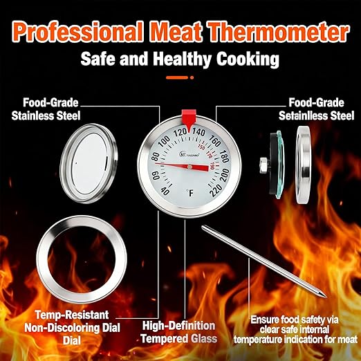 Instant Read Meat Thermometer 2'' Cooking Thermometer Kitchen Thermometer - Image 3