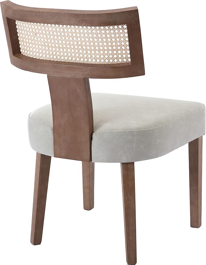 Rattan Dining Chairs Set of 2, Mid-Century Modern Dining Chair, Kitchen Dinin...
