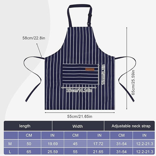 2 Pack Stripes Kids Apron, Kids Cooking Aprons - Image 2