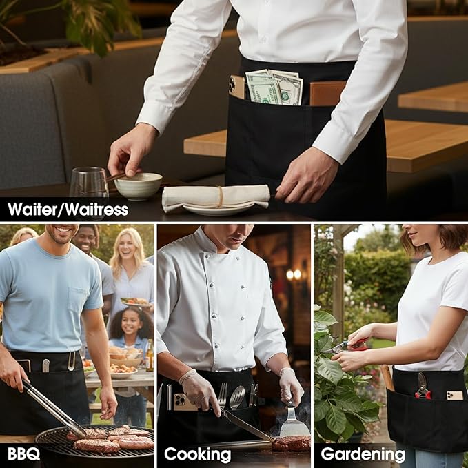 BOHARERS 3 Pack Waitress Aprons - Image 5