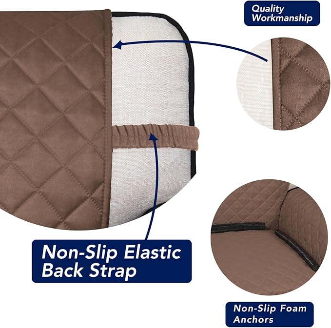 PureFit Reversible Quilted Sofa Cover, Water Resistant Slipcover Furniture - Image 3